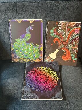 Kalysky Adult Coloring Books Set of 3 spiral bound Coloring Books. PRICE FIRM